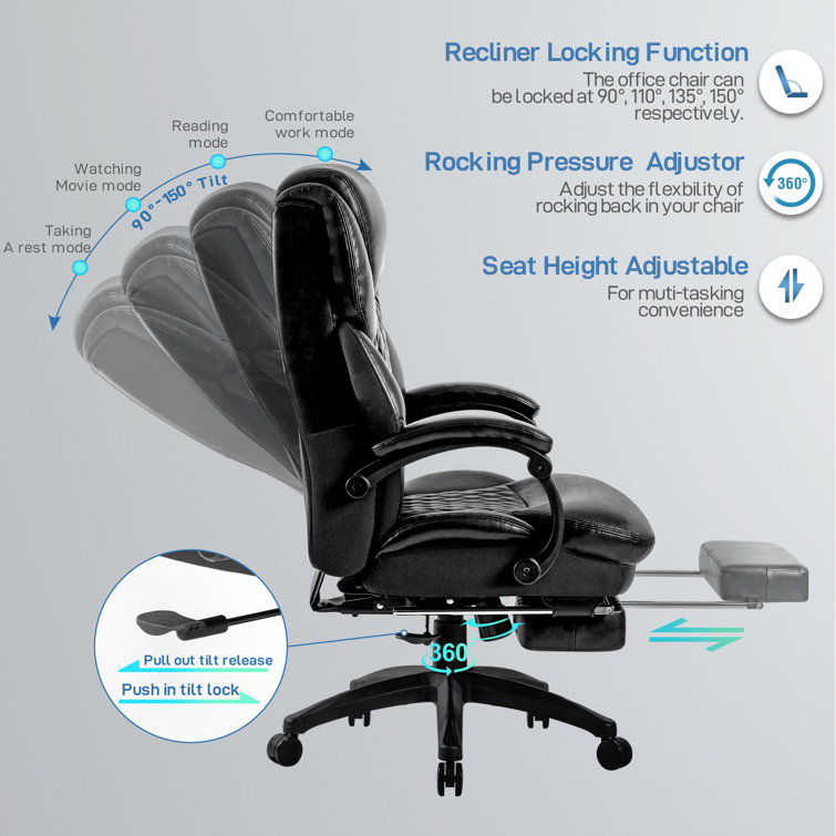 Wall street high online back chair